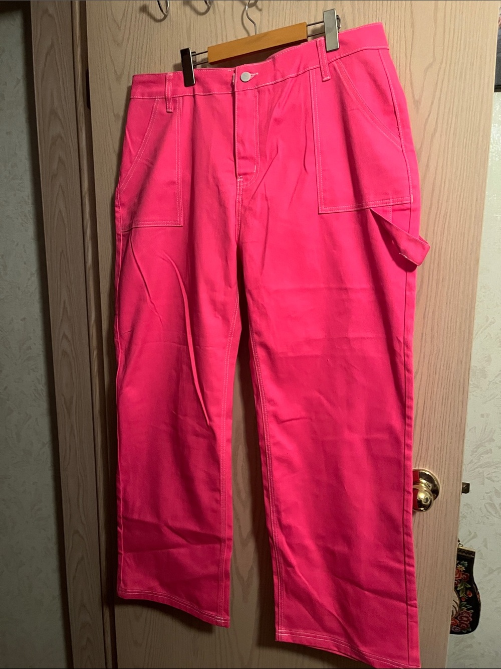 American Bazi Hot Pink Cargo Pants